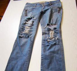 Как заузить джинсы снизу в домашних условиях?