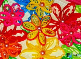Contour quilling and its features in a photo-video lesson