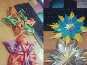 Volumetric paper snowflakes: ideas and workshops How to make a volumetric snowflake from paper strips